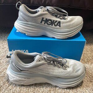 Hoka Bondi 8 Men's 10.5D Sharkskin Gray